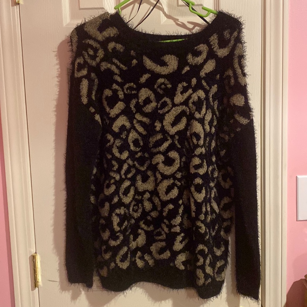 Animal print sweater